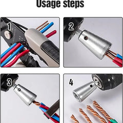 1PC Wire Twisting Tools Quickly Twister Electrician Artifact for Power Drill Drivers Twisted Connector Cable Device Multi-tool