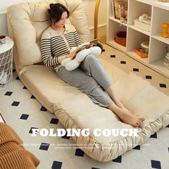 Lazy sofa foldable balcony sofa, tatami single sofa, bed backrest pad double floor sofa