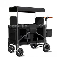 Twin Baby Stroller Children's Outdoor Camping Travel Stroller Children's Camping Stroller High View, Foldable, with Sunshade