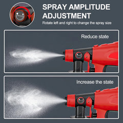 1000ML Cordless Electric Spray Gun Paint Sprayer Auto Furniture Steel Coating Airbrush Power Tool for Milwaukee 18V-20V Battery