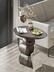 Handmade Art Alien Edge Coffee Table – Modern Fiberglass Side Table for Home Decor (60×40×50cm)