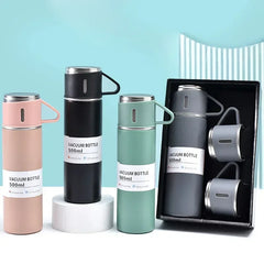 Thermos Bottle Water Insulated Stainless Steel Vacuum Bottles Gift Set Coffee Thermo Suit Portable Business Office 500ML