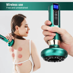 6 Gear Electric Cupping Massager Vacuum Suction Cup GuaSha Anti Cellulite Beauty Health Scraping Heat Body Slimming Massage