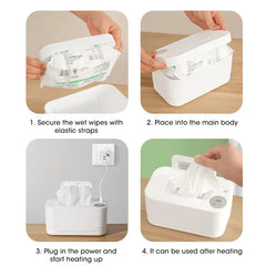 Baby Wet Wipe Warmer Tissue Heater Warming Machine Wipes Heating USB Cotton Towel Smart Polypropylene Baby