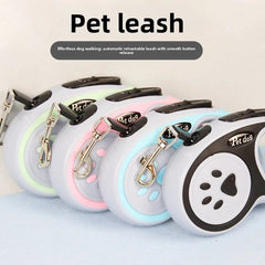3/5M Nylon Dog Leash Automatic Retractable Durable Cat Lead Extending Puppy Walking Running Traction Roulette For Small Dogs