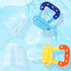 3 PCs Baby Fruit and Vegetable Teether Food Supplement Bite Le Silicone Baby Feeding Tableware