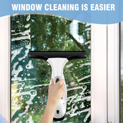 Cordless Window Vac Cleaner Rechargeable 28cm Squeegee Element & 150ml Water Tank, Window Washer with 200ml Spray Bottle