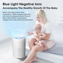 Mini Desktop Air Purifier Portable Air Purifier Household Air Cleaner With HEPA Filter Air Freshener Odor Remover Air Cleaner