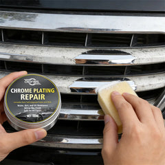 All-Vehicle Chrome Revitalizer: Oxidation Remover with Sponge - Brings Back Shine