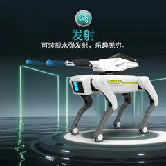 Simulated intelligent machine dog voice dialogue high-tech artificial mobile phone remote control programming electric toys