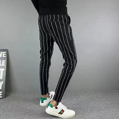 New Men's Lightweight Smart Casual Loose Straight Dress Suit Pants All Match Korean 2024 Business Trousers Streetwear Z121