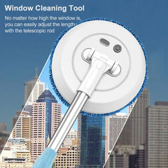 Wireless Electric Spin Mop Cleaner Automatic 2 in 1 Wet & Dry Home Cleaner Car Glass Ceiling Door Windows floor scrubber machine