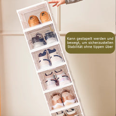 Shoes Box 3/6 Layer Shoe Storage Organizers Box Foldable Transparent Dustproof Shoe Rack Shelf Indoor Shoe Rack Organizer