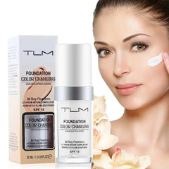 Makeup TLM Foundation Magic Color Changing Foundation Liquid Soft Matte Long Lasting Hydrating Makeup Base Maquiagem Wholesale