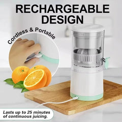 New Electric  Portable Home Juicer Fruit Juice Extractor, USB RechargeableElectric Squeeze, High Juice Output For Orange