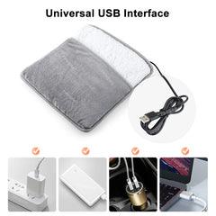 Foot Warmer Winter Electric Foot Heating Pad Soft Flannel Washable