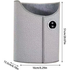 Under Desk Electric Foot Heater with Thermostat & Auto Shut Off for Office Home Timer Silent Foldable Leg Warmer Pro