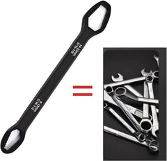 Double Ended Multifunctional Universal Wrench 8mm-22mm Self-Tightening Wrench Chrome Vanadium Steel Repair Tool