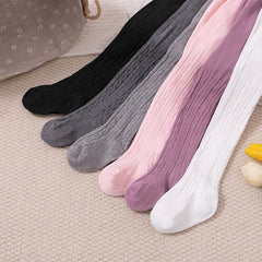 2024 New Warm Baby Tights Spring Cotton Baby Pantyhose Newborn Girls Pantyhose Leggings Kids Children Tights Stockings 0-6Years