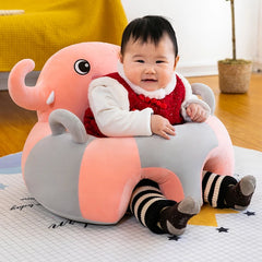 Baby Sofa Support Seat Cover Plush Chair Learning To Sit Comfortable Cartoon Toddler Nest Puff ChairToy Baby Floor Plush Lounger