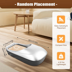 Automatic Shoe Film Machine Kit Shoe Cover Dispenser with 1 Roll Films Disposable Home Shoe Film Machine