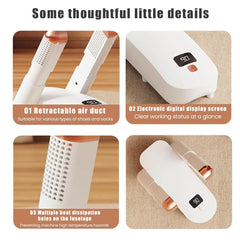 For Shoes Dryer Machine Smart Constant Temperature Fast Dryer Heater Deodorizer Dehumidifier Device Gloves Boots Drier