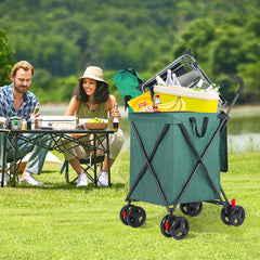 Folding Hand Truck Black Big Lightweight Cart Portable Telescopic Dolly Backpack Luggage Travel Moving Shopping Trolleyh