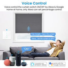 7th Generation Tuya Smart Life Roller Shutter Touch Panel Switch Percentage Remote Control Timer Work Google Assistant Alexa