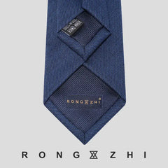 Blue Wool Tie For Men's Formal Wear Business 6cm Fashionable British Personality Narrow Tie Slimming Korean Version Small Tie