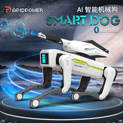 Simulated intelligent machine dog voice dialogue high-tech artificial mobile phone remote control programming electric toys