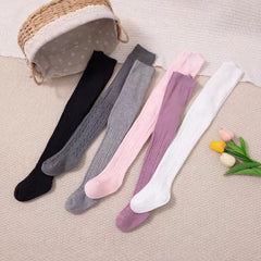 2024 New Warm Baby Tights Spring Cotton Baby Pantyhose Newborn Girls Pantyhose Leggings Kids Children Tights Stockings 0-6Years