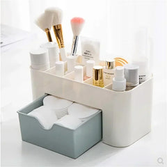 New Desktop Double Layer Makeup Organizers Storage Boxes Cosmetic Drawers Jewelry Display Box Case Container Boxes Organizer