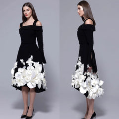 Customized Jiayigong  Classic Modern Style Formal Evening Off The Shoulder A-line Appliquess Bespoke Occasion Dresses
