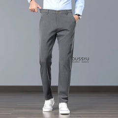 New Spring Summer Luxury Formal Pants Men Business Banquet Party Gentleman France Work Office Formal Pantalones Hombre Clothing