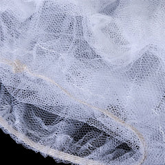 Mosquito Nets White Blue Baby Crib Bed Palace Mosquitos Nets Encrypted Flower Cloth Edge Lace Simple Solid Color Bed Universal