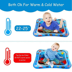 Inflatable Tummy Time Baby Play Mat Infants Water Cushion Early Education Interactive Baby Toys For Toddlers Sensory Development