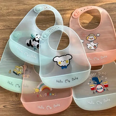 Transparent Waterproof Baby Bibs For Baby Kid Soft Silicone Feeding Bib Summer Baby Stuff Feeding Girl Boy Bibs Burp Cloths New