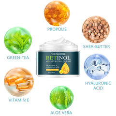 Retinol Hyaluronic Acid Face Cream Moisturizer Nourish Skin Care Products Anti-aging Facial Treatment Moisturizing Facial Serum