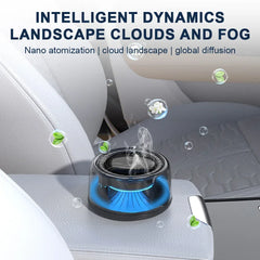 Car Air Freshener Electric Auto Aroma Diffuser Auto on/Off Essential Oil Diffuser Adjustable Intensity Aromatherapy Diffuser