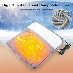 Foot Warmer Winter Electric Foot Heating Pad Soft Flannel Washable