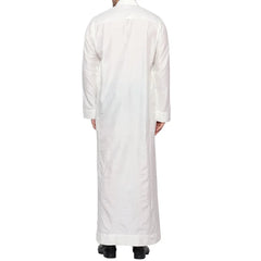 Cross-Border Polyester Men's Kaftan With Stand Collar Pocket Design Arabic Middle East Men's Wear Stock Wholesale