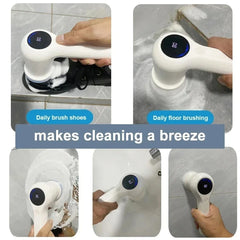 Zai Xiao Household Cleaning Brushes Electric Kitchen Brush Cleaning Gadgets for Home Multifunctional Cleaner Brush Electric Spin