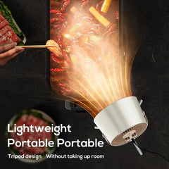 Portable Exhaust Fan Small Kitchen Hood Extractor Barbecue USB Supply Desktop Range Hoods Mini Suction Cooker Hood