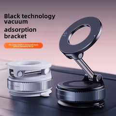 360° Adjustable Vacuum Magnetic Car Phone Holder For Magsafe Magnetic Suction Cup Phone Holder Folding Stand for Car Mirror Gym