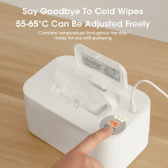 Baby Wet Wipe Warmer Tissue Heater Warming Machine Wipes Heating USB Cotton Towel Smart Polypropylene Baby