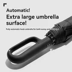Automatic Umbrella for Men Women Fully Opened Ring Buckle Design 20 Ribs Extra Large Folding Strong Sunshade Double Umbrella