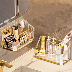 Luxury Makeup Organizer Desktop Bathroom Makeup Brush Storage Box Office Pen Box Makeup Brush Organizer Lipstick Storage Box