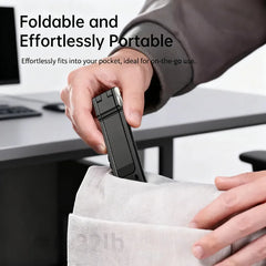 Magnetic Phone Tripod with Carabiner Clip Portable Dual-Side Phone Stand Desk Mount Selfie Handle Holder for iPhone 14-17 ProMax