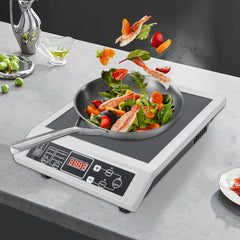 High Power 3500W Induction Cooktop IGBT Heating 10 Level Temp Adjust 50kg Load Bearing Portable Electric Stove for Home Kitchen
