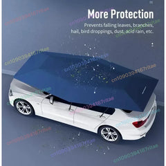 4.2M/4.6M Anti-UV Automatic Folding Sun Shade Covering Rooftop Car Cover Waterproof Car Umbrella with Remote Control